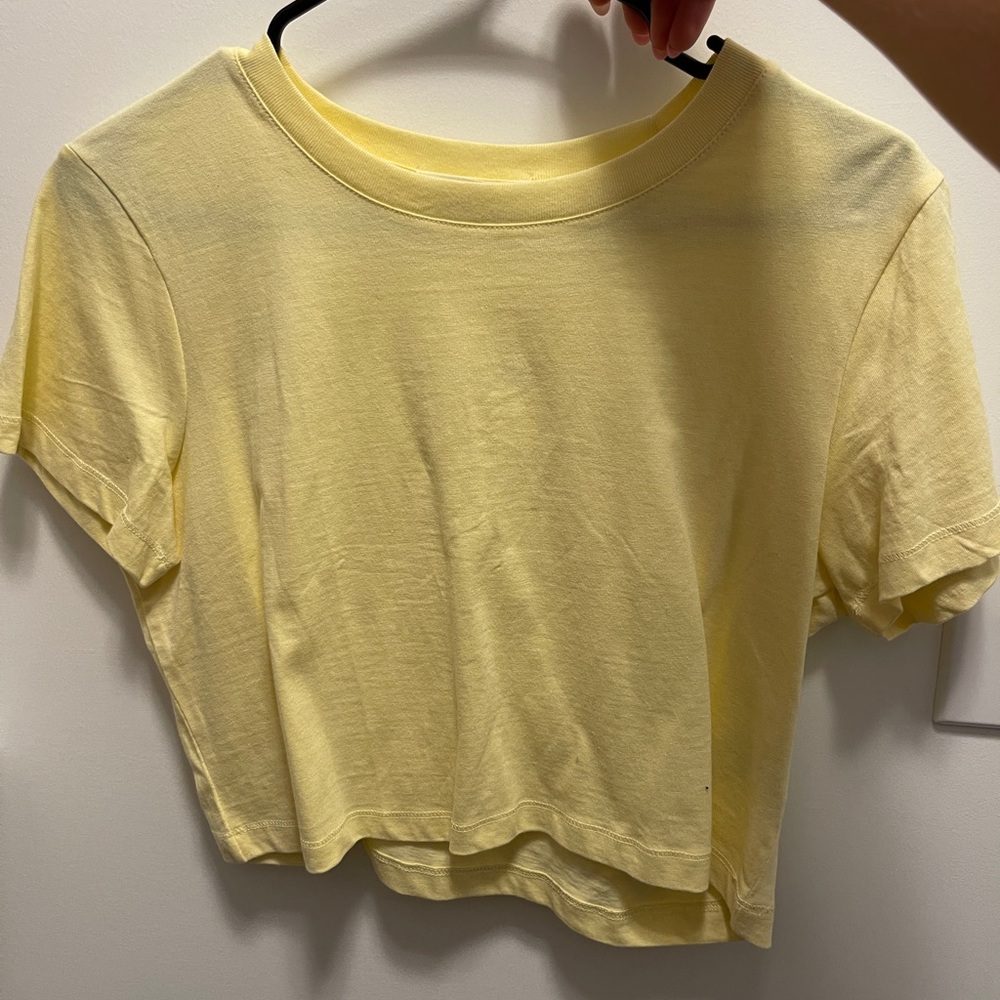 Yellow Cotton On Crop Tee